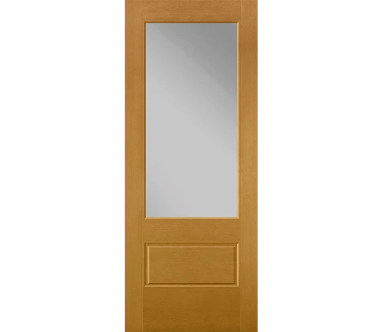 Brookfield 3 Quaters Light Fiberglass Entry Door