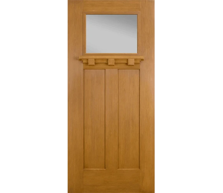 Brookfield Craftsman Light Fiberglass Entry Door